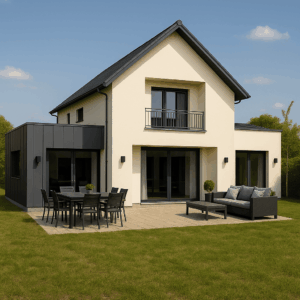 Maison traditionnelle<br><strong>moderne</strong>