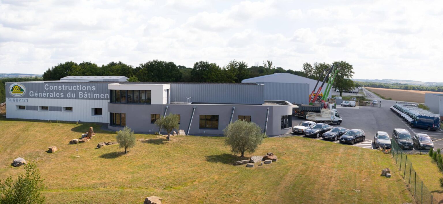 Bâtiment en taule, bureau de CGB