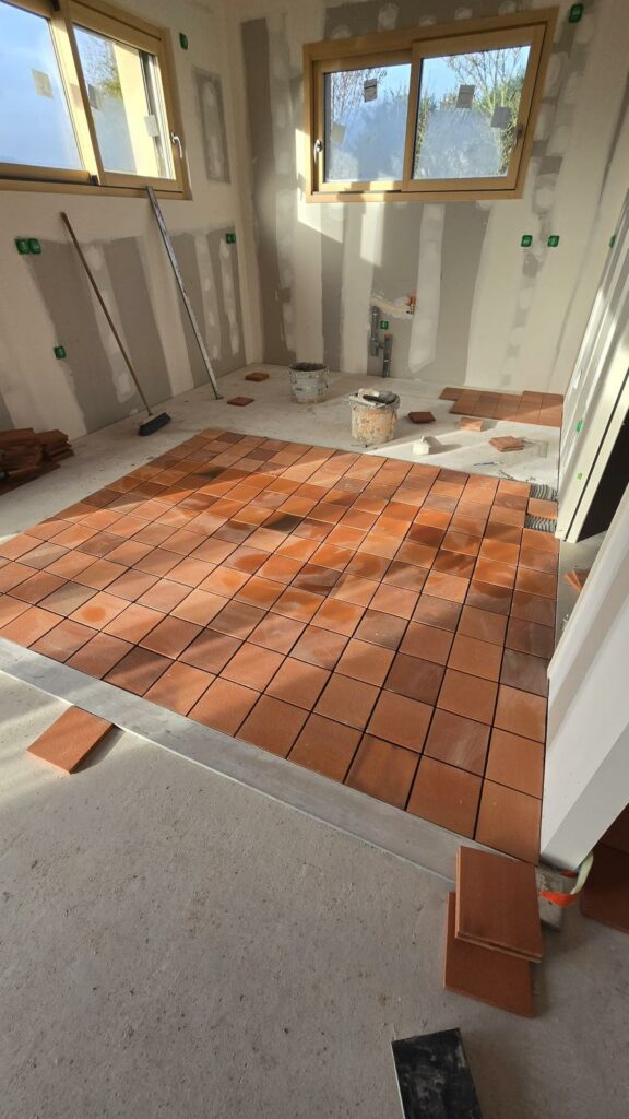 revêtements sols durables posés par la société Urbanevo dans le cadre d'une éco-construction.